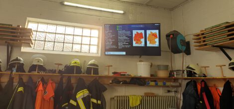 Neuer Monitor im Feuerwehrhaus